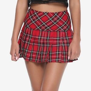 Tripp sexy schoolgirl red plaid preppy punk skirt